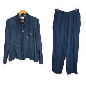 NWT Vintage Ali Miles Petites Women's Two-Piece Set